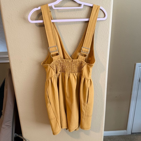 Cozy Casual Mustard Romper - Picture 3 of 3